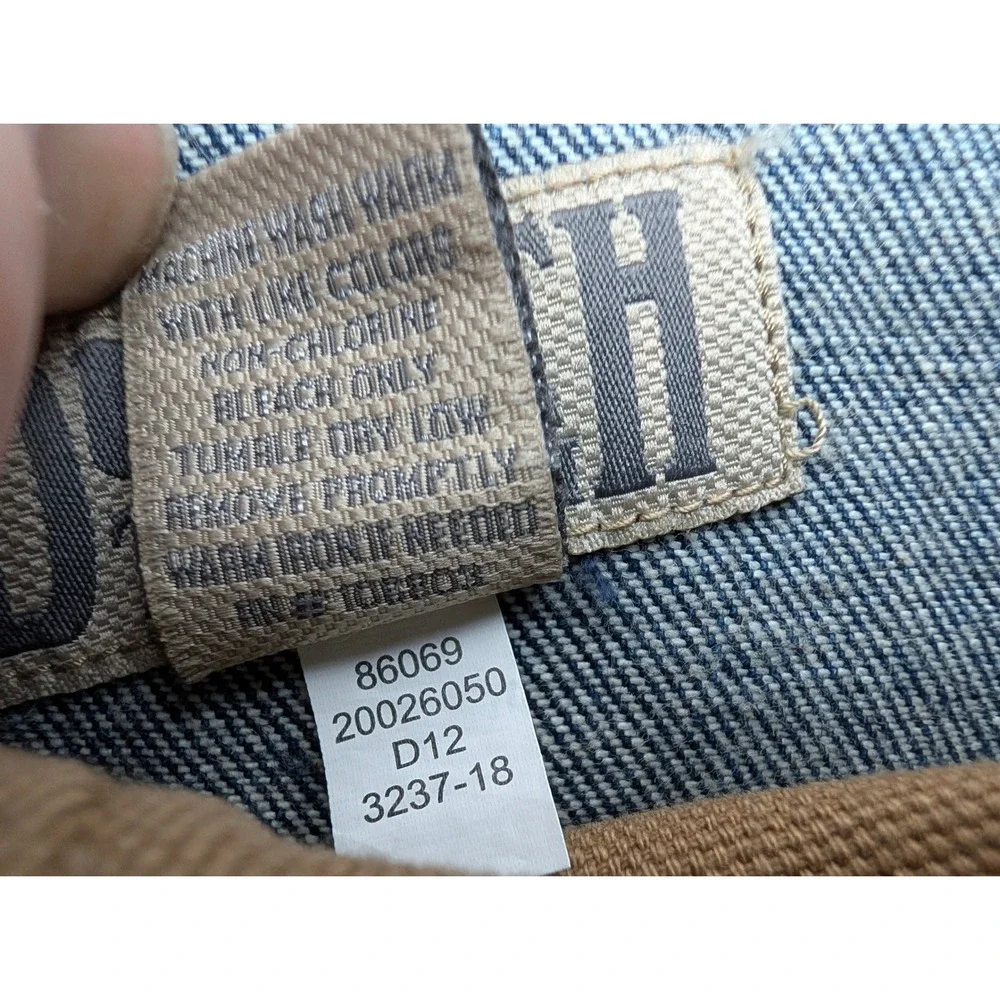 Duluth Trading Co Blue Denim Work Jeans Men's 42x28 Straight Leg 100% Cotton